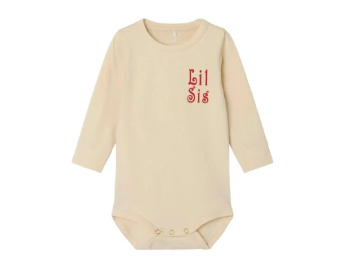 Name It body hvid swan med lillesøster print